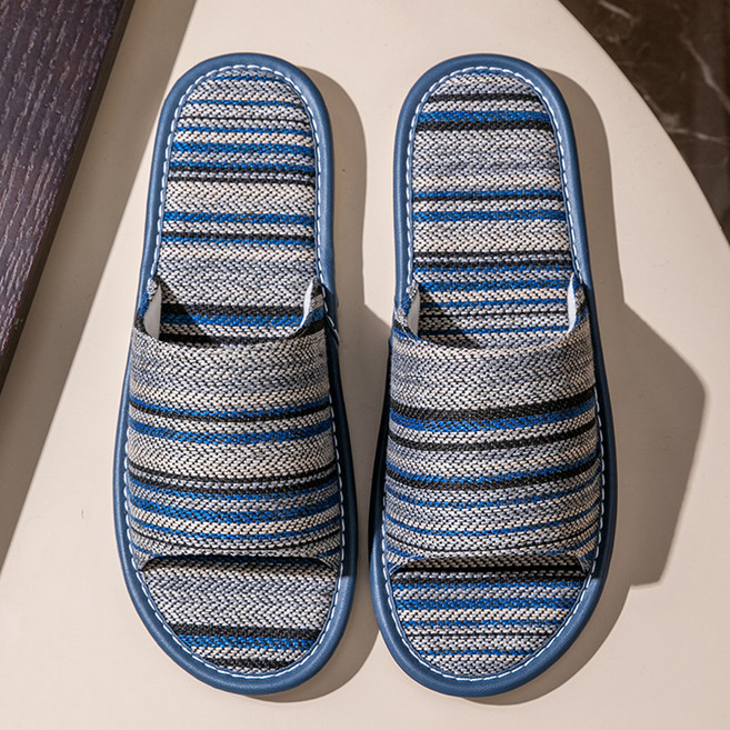 알럽홈 보헤미안 에스닉 슬리퍼 거실화, 블루, 1개