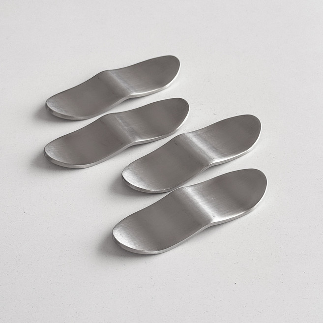 아카시아 소프트 글로우 스텐 모던수저 받침대, 4개