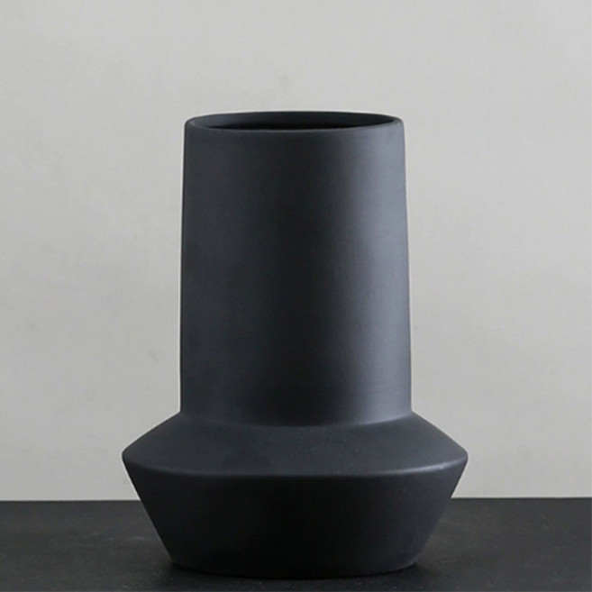 페이지127 모르 세라믹 화병 Type A, 차콜 블랙