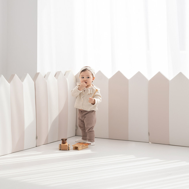 알집매트 울타리벽매트 80 x 2p + 40 세트, 샌드베이지, 1세트