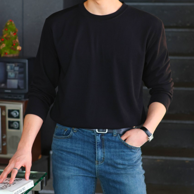 EV CLOSET 男士 Eve 圓領長袖針織衫 6120-1