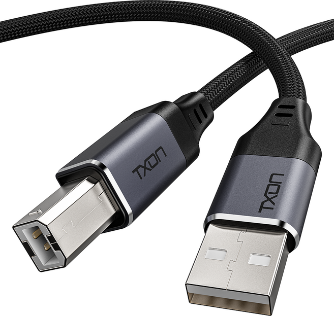 티엑스온 USB 2.0 A B타입 프린터 케이블, 5m, 1개