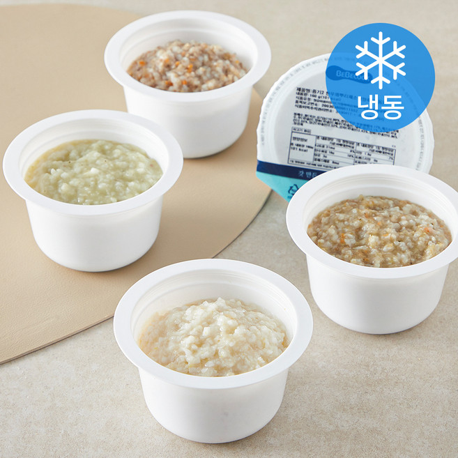 베베쿡 중기2 7~9개월 예비 이유식 160g x 4종 A세트 (냉동), 640g, 1세트