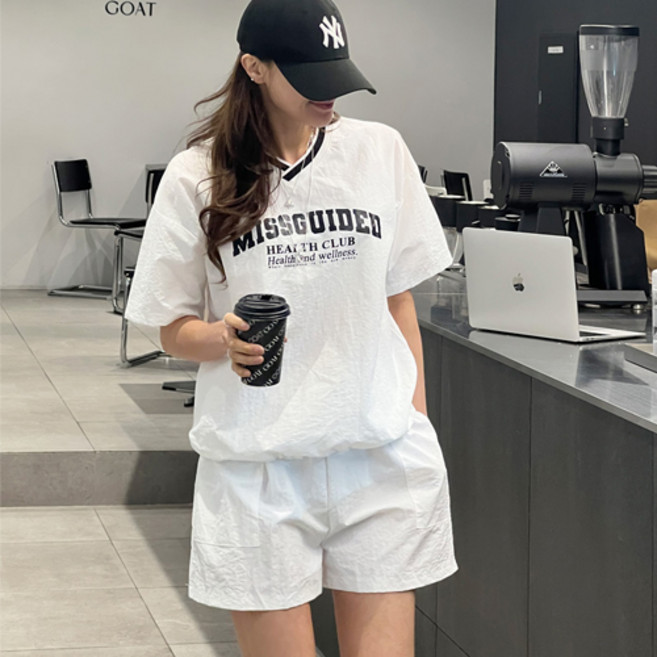 난닝구 여성용 버인스 바스락 트레이닝 상의 하의