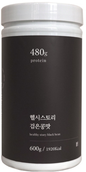 건강한형제들 헬시스토리 대용량 단백질 보충제 검은콩맛, 600g, 1개