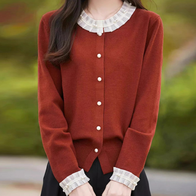 POPLARNC 女款 Stenton 蕾絲針織開襟衫 P25FC081432