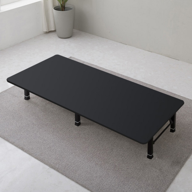 이반가구 4단 쌍다리 좌식 접이식 테이블 고객직접설치, 올블랙