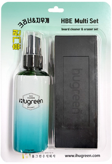 휴그린 보드 클리너 + 지우개 세트, 혼합색상
