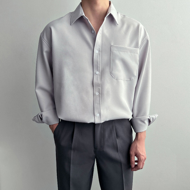 Rodenty 男士日常感謝季寬鬆版襯衫