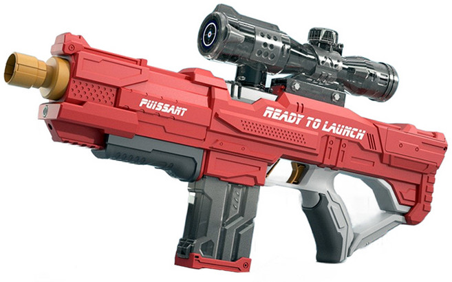 프랜드 전동 물총 2301 + 스코프 세트, 레드, 1세트