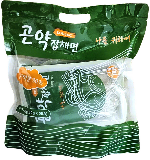 곤약잡채면 5p, 400g, 1개