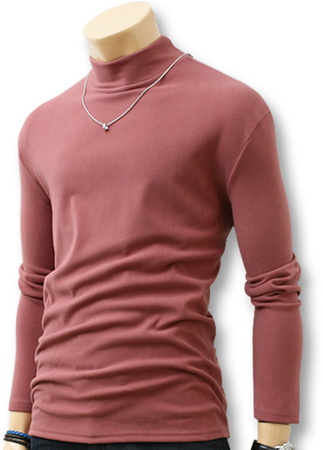 블루포스 남성용 슬린크 기모 반목 폴라 긴팔 티셔츠