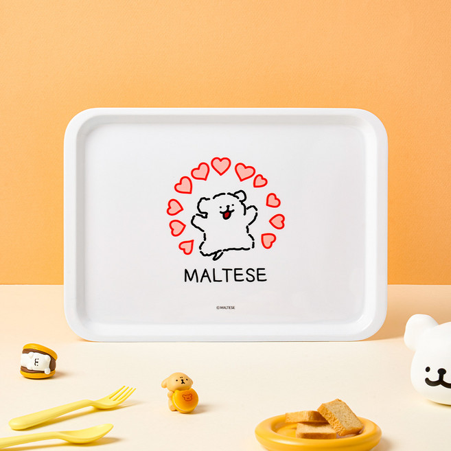 韓國 DAYNEEDS 馬爾濟斯美耐皿長方形託盤, 單一顏色, 1個