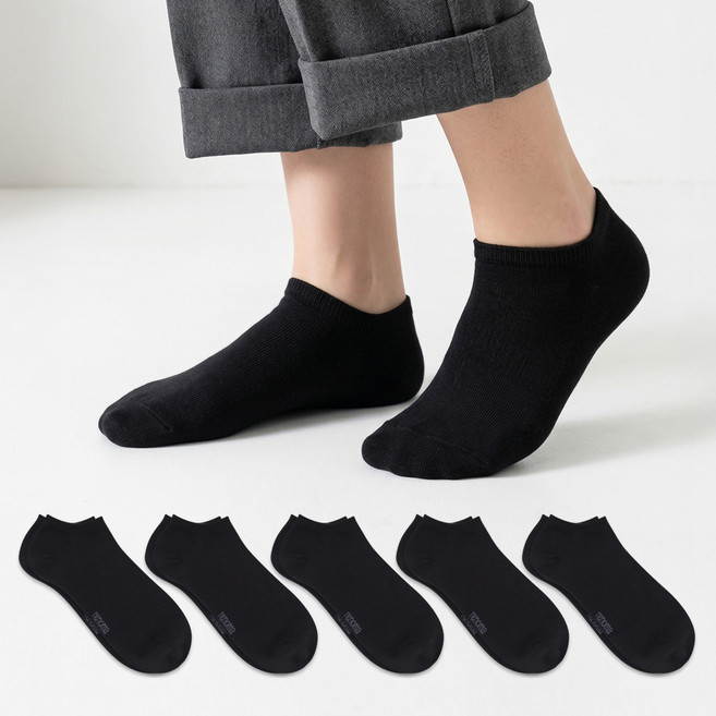 레노마스윔 여성용 쿨맥스 스니커즈 양말 5켤레