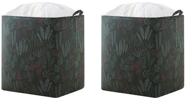 마켓피오 홈 패브릭 이불 의류 수납가방, 타입12, 2개