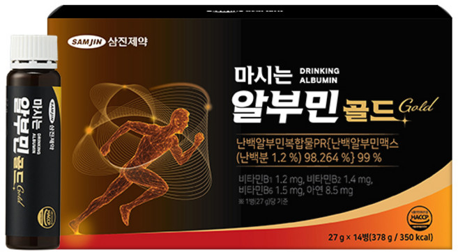 삼진제약 마시는 알부민 골드 14p, 1개, 378g