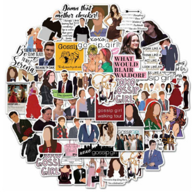 어리마켓 해외드라마 감성 팬시 스티커 50p, 1세트, 5