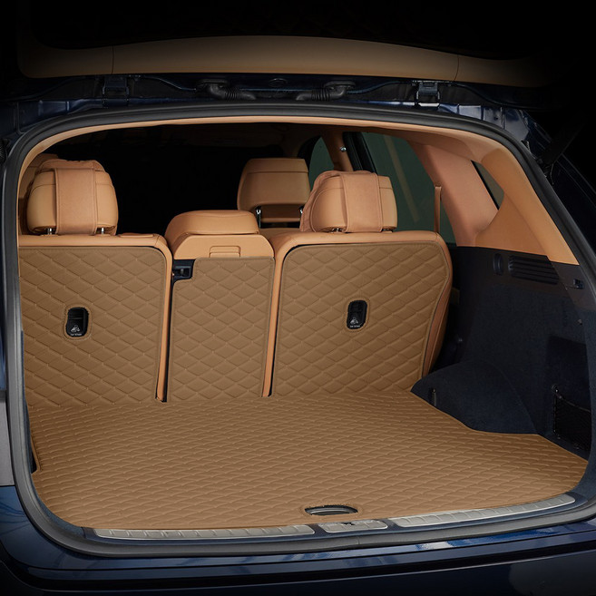 메이튼 차량 순정형 제뉴인 더블 퀼팅 트렁크매트 일체형, 기아 모하비 더마스터 (19년9월~) 6인승, 팰리브라운