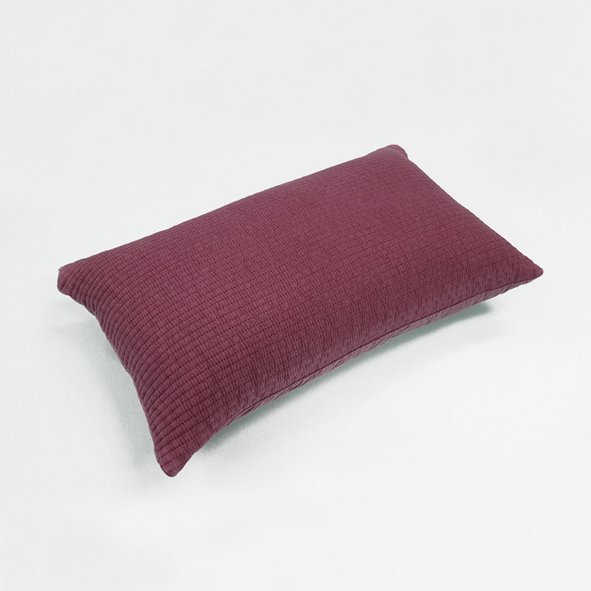 베고자니 순면 줄누빔 메밀 베개, 워시드 버건디, 1개
