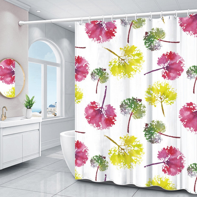 카리스 자연그대로 욕실 샤워 커튼 A10 90 x 180 cm, 1개