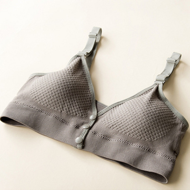 簡約華夫格孕婦哺乳內衣