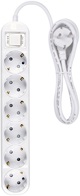 이어지다 접지 멀티탭 6구, 1.5m, 1개