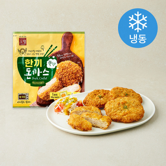 오뗄 한끼 돈까스 (냉동), 400g, 1개