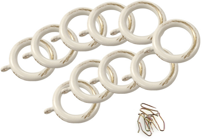 고급 커튼링 35mm 10p + 커튼핀 10p, 아이골드, 1세트