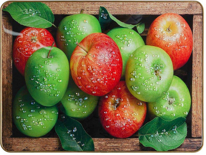 미트라샵 사과 큐빅액자, 골드