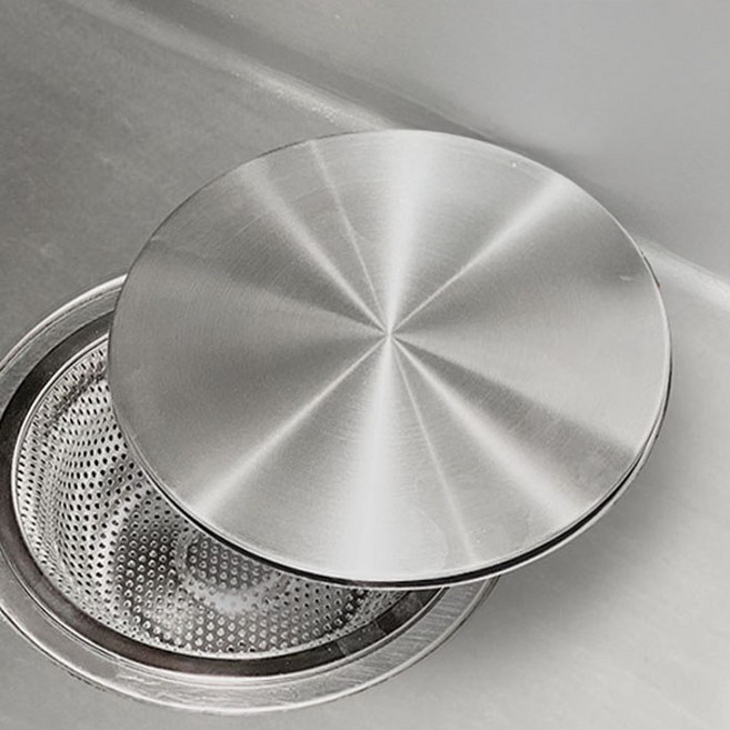 블루무역 올 스텐 304 물빠짐 싱크대 배수구 덮개, 1개