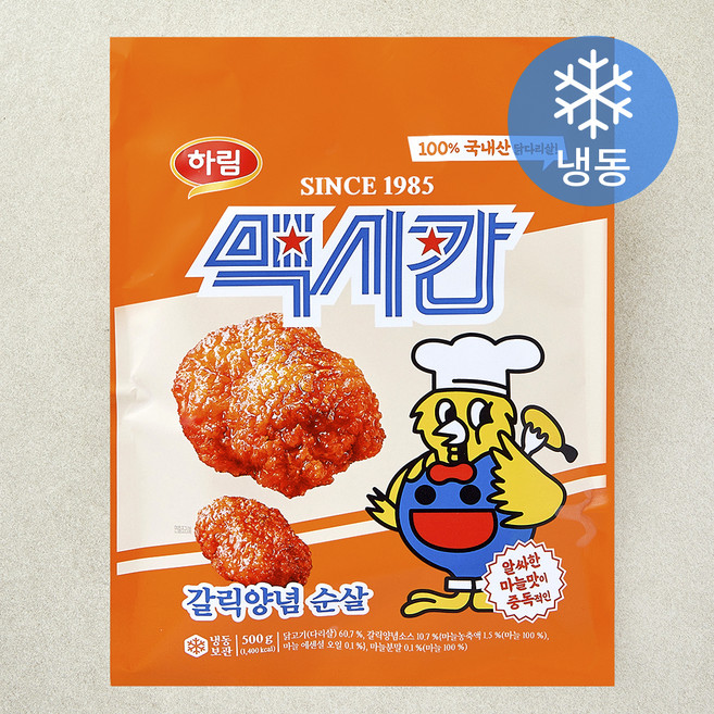 맥시칸 갈릭양념 순살 (냉동), 500g, 1개