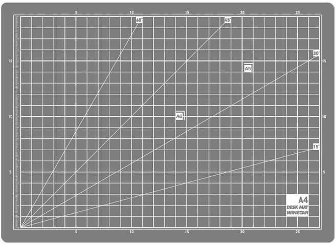 WINSTAR 彩色桌墊 A4 灰色