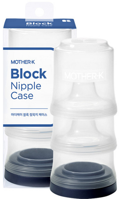 마더케이 블록 젖꼭지 케이스, 네이비, 1개