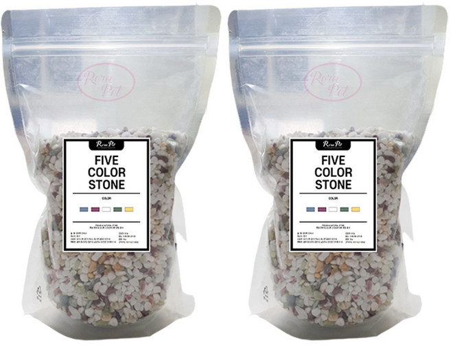 로라펫 수족관 장식 오색사 파우치, 혼합색상, 2개