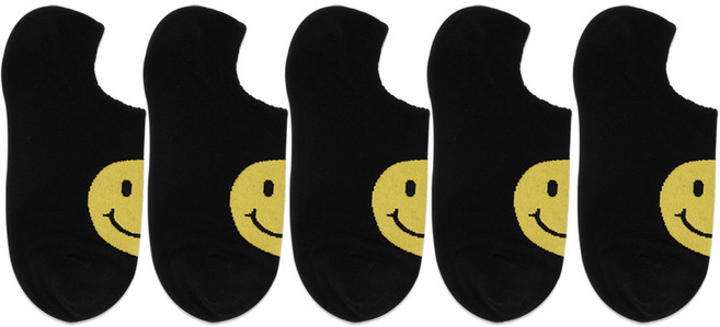 박군 남성용 빅스마일 덧신 5족 세트