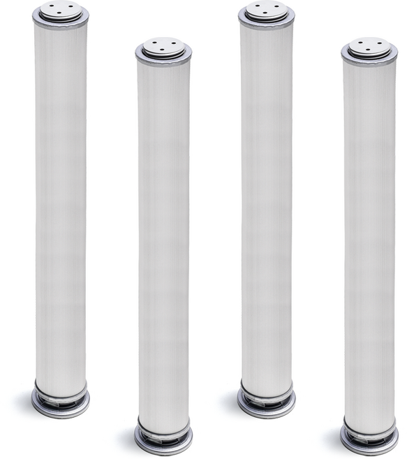 손잡이세상 알루미늄 가구발통B 350mm, 실버, 4개