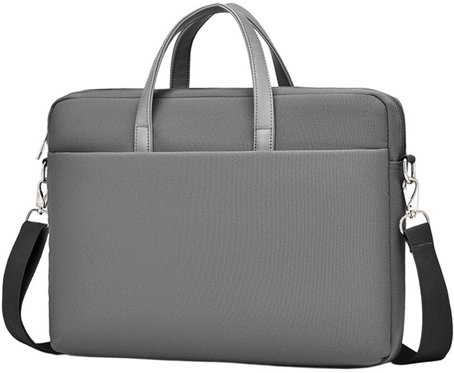OMG 牛津布單肩手提電腦防震包, 灰色, 1個