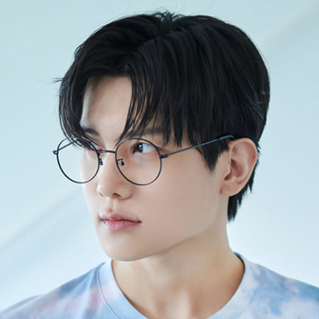 멜라크메 타원형 메탈 안경테 +블루라이트 차단 청광 렌즈