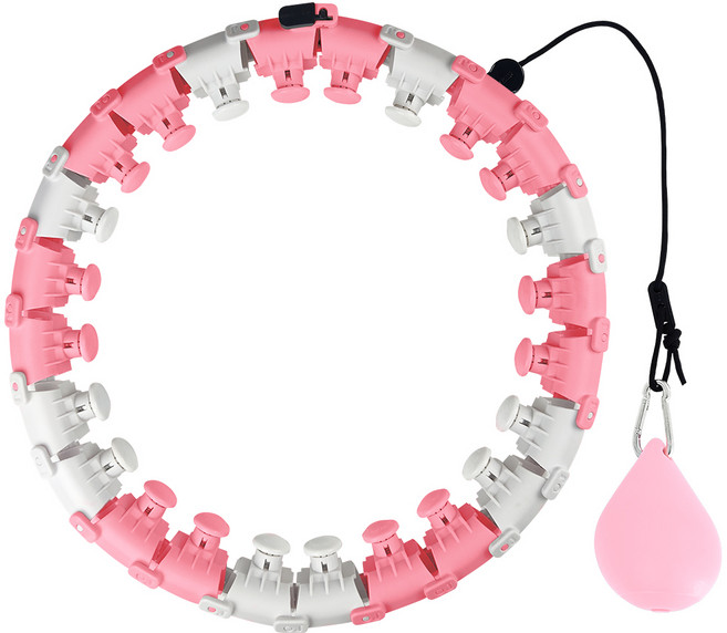 비핏 웨어핏 스마트 훌라후프 + 파우치, 1146g, 라이트핑크, 1세트