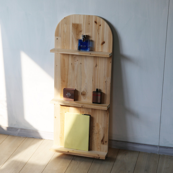 양지가구 원목 피사 매거진랙, 삼나무, 3단