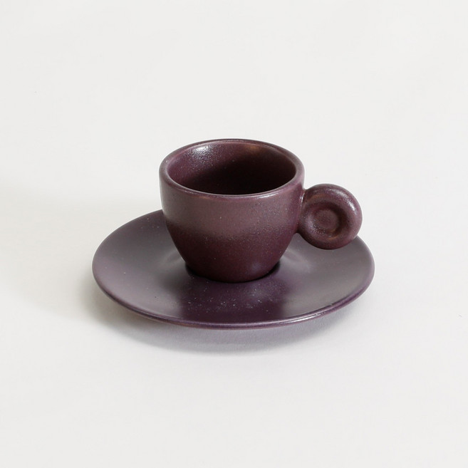 Dalsogum 韓國製陶瓷義式濃縮咖啡杯, 深紫色, 1個