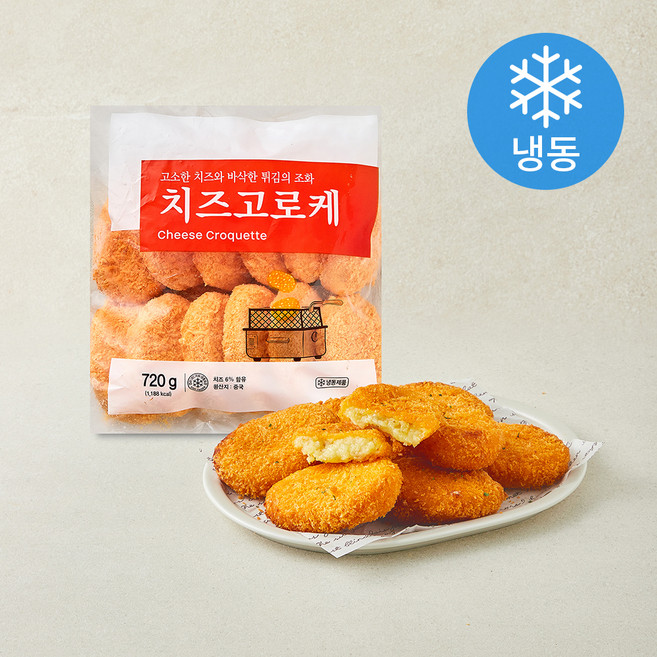 세미원 치즈 고로케 12개입 (냉동), 720g, 1개