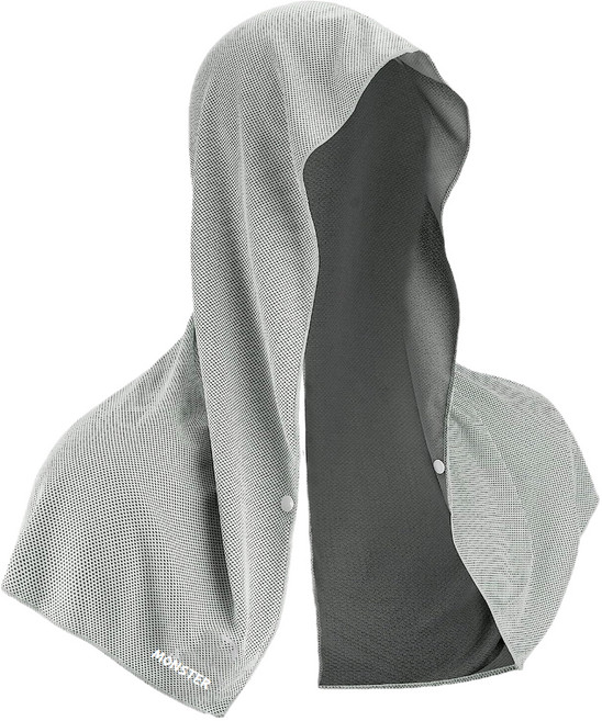 몬스터 쿨링 후드 타월 60 x 29 cm, 그레이, 1개