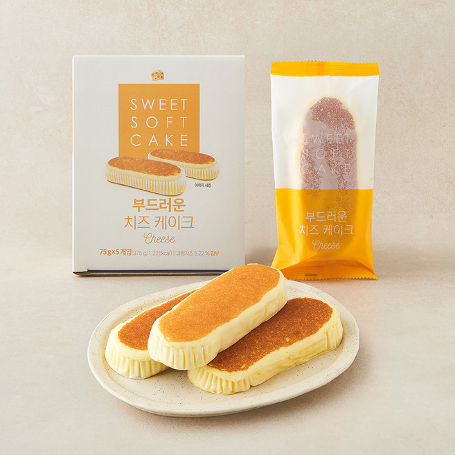 부드러운 치즈 케이크, 75g, 1개, 5개입