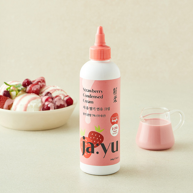 자유 딸기연유 크림, 260g, 1개