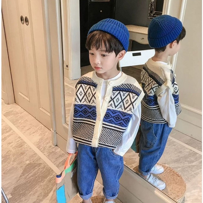 Arbe 남아용 마틴 니트조끼