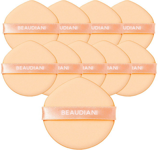 뷰디아니 메쉬 타이트 업 쿠션 퍼프, 베이지, 10개