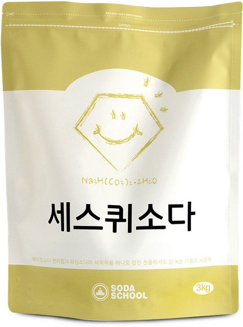 소다스쿨 대용량 세스퀴소다 세정제, 1개, 3kg