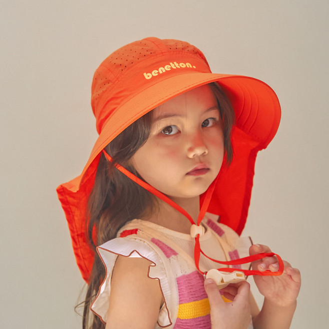 베네통키즈 아동용 쿨 웨이브 플랩캡