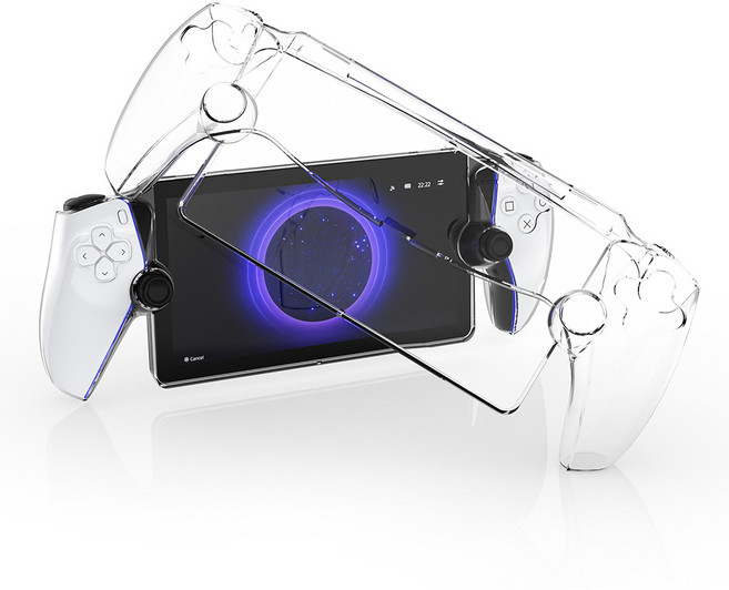 호후 PS5 포탈 크리스탈 풀커버 하드 케이스, 투명, 1개